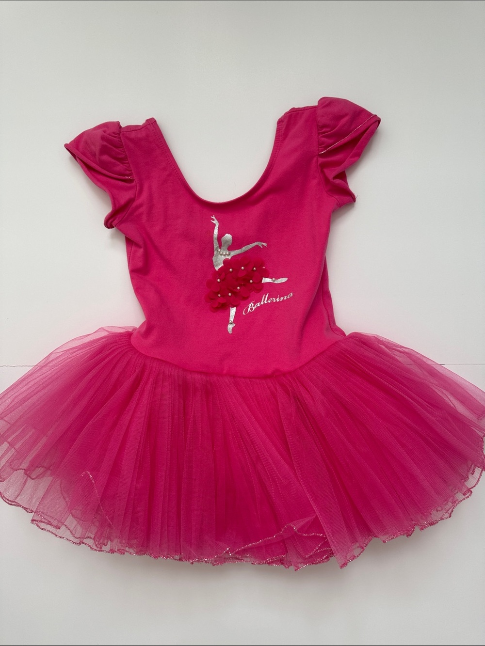 Kids Ballerina Tutu Dress - Hot Pink